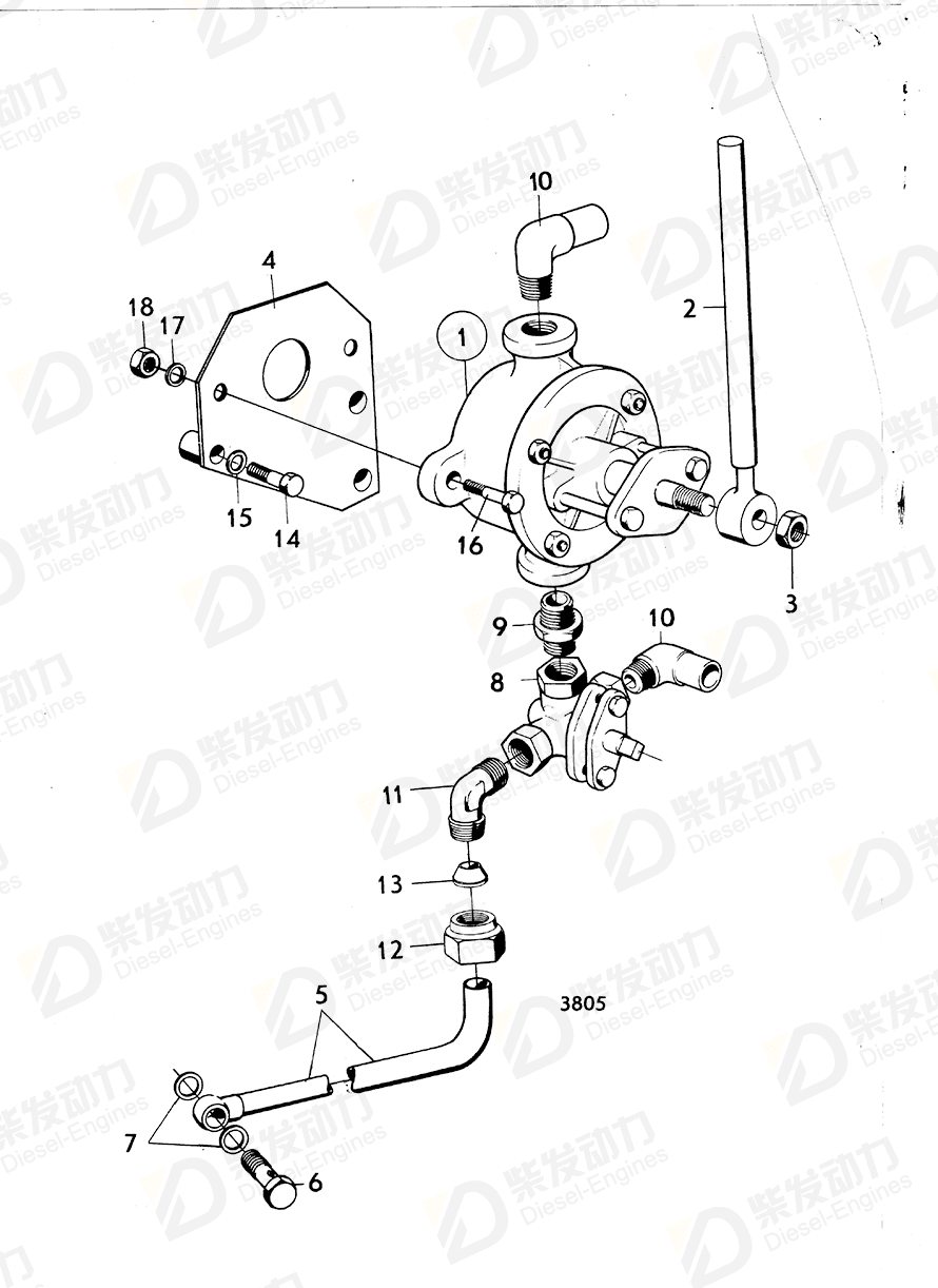 volvo penta Elbow nipple 941758 Drawing volvo penta Elbow nipple 941758 Drawing